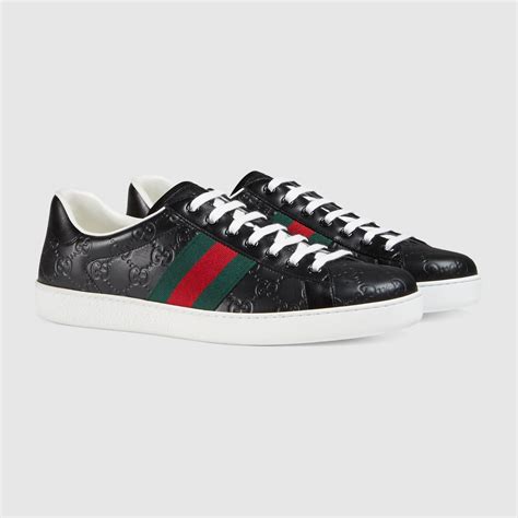 gucci ace signature sneaker|gucci ace gg suede sneakers.